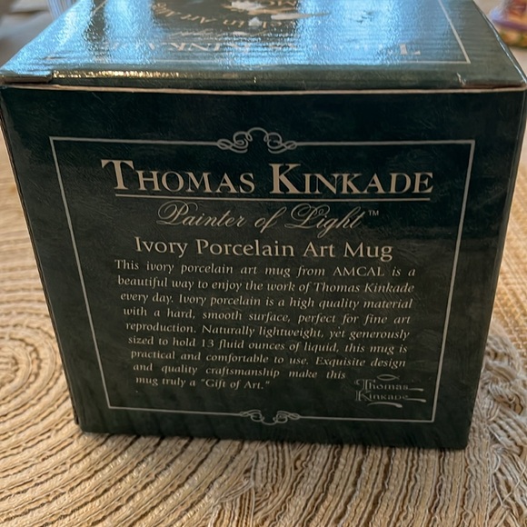 NIB Thomas Kinkade Ivory Porcelain Mug, Painter of Light - Picture 6 of 8